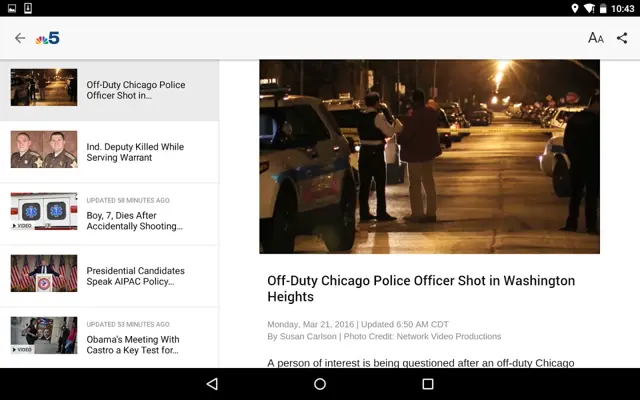 NBC Chicago android App screenshot 0